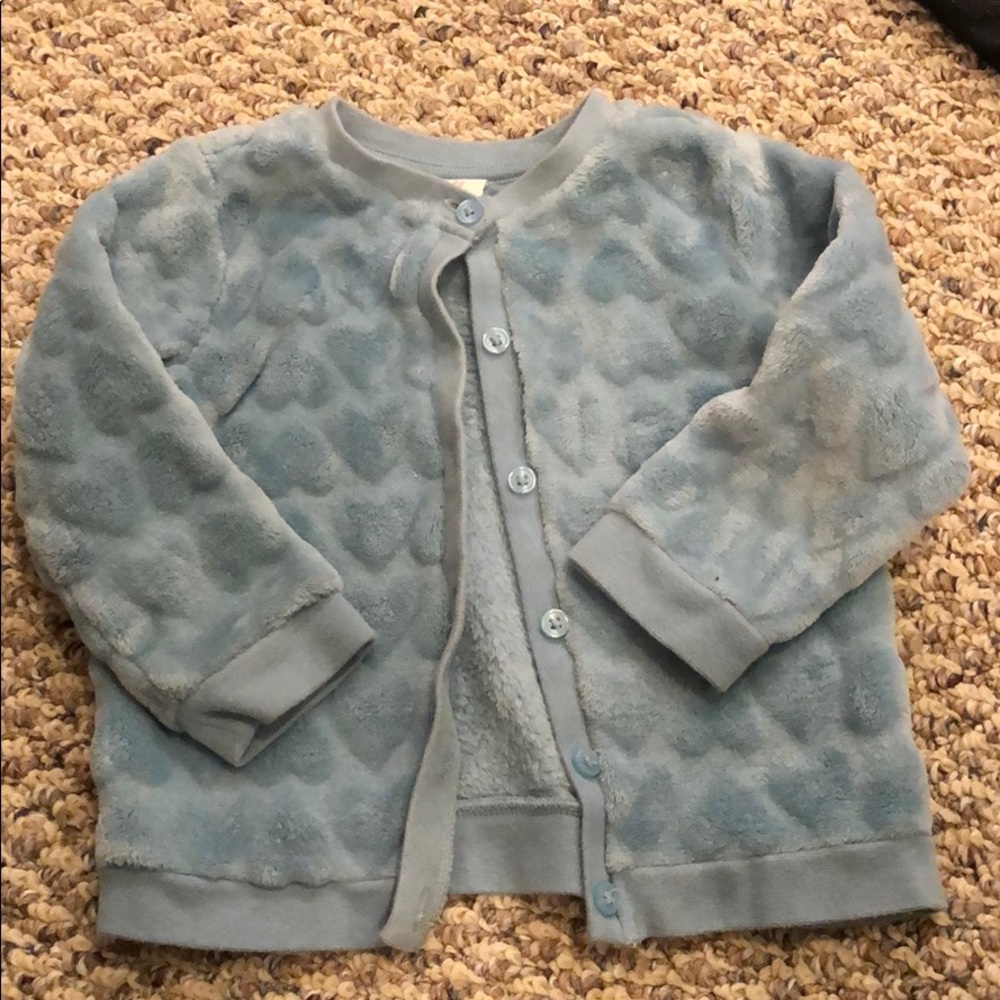 Powder blue plush sweater H&M